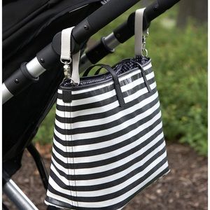 Stripe diaper bag